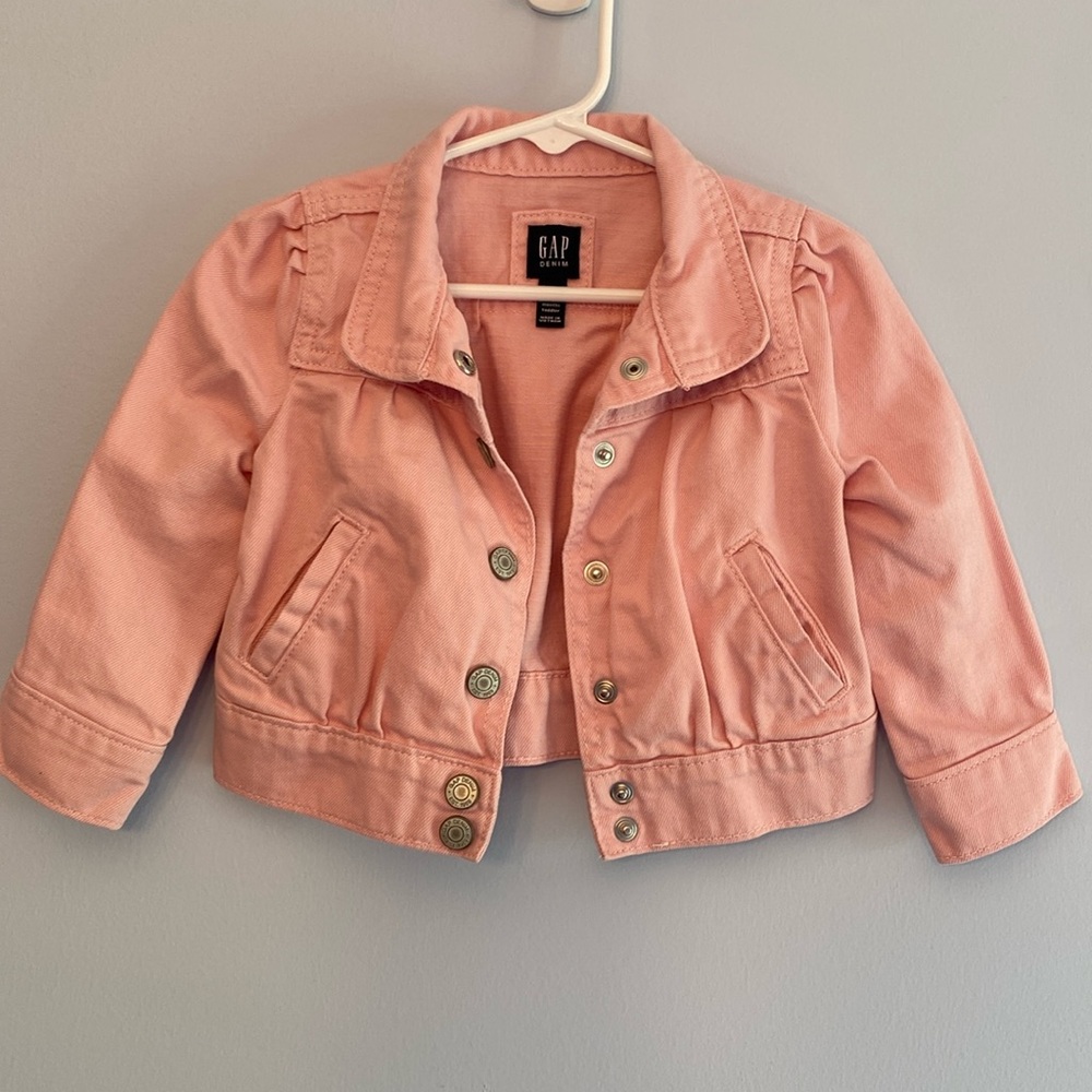 GAP Toddler Girl Pink Denim Jacket